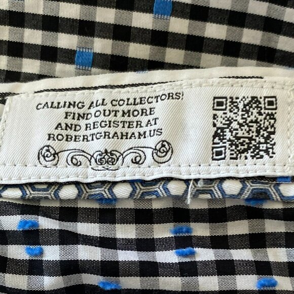 Robert Graham Long Sleeve Classic Fit Men's Button Down Shirt Size L - Picture 6 of 7